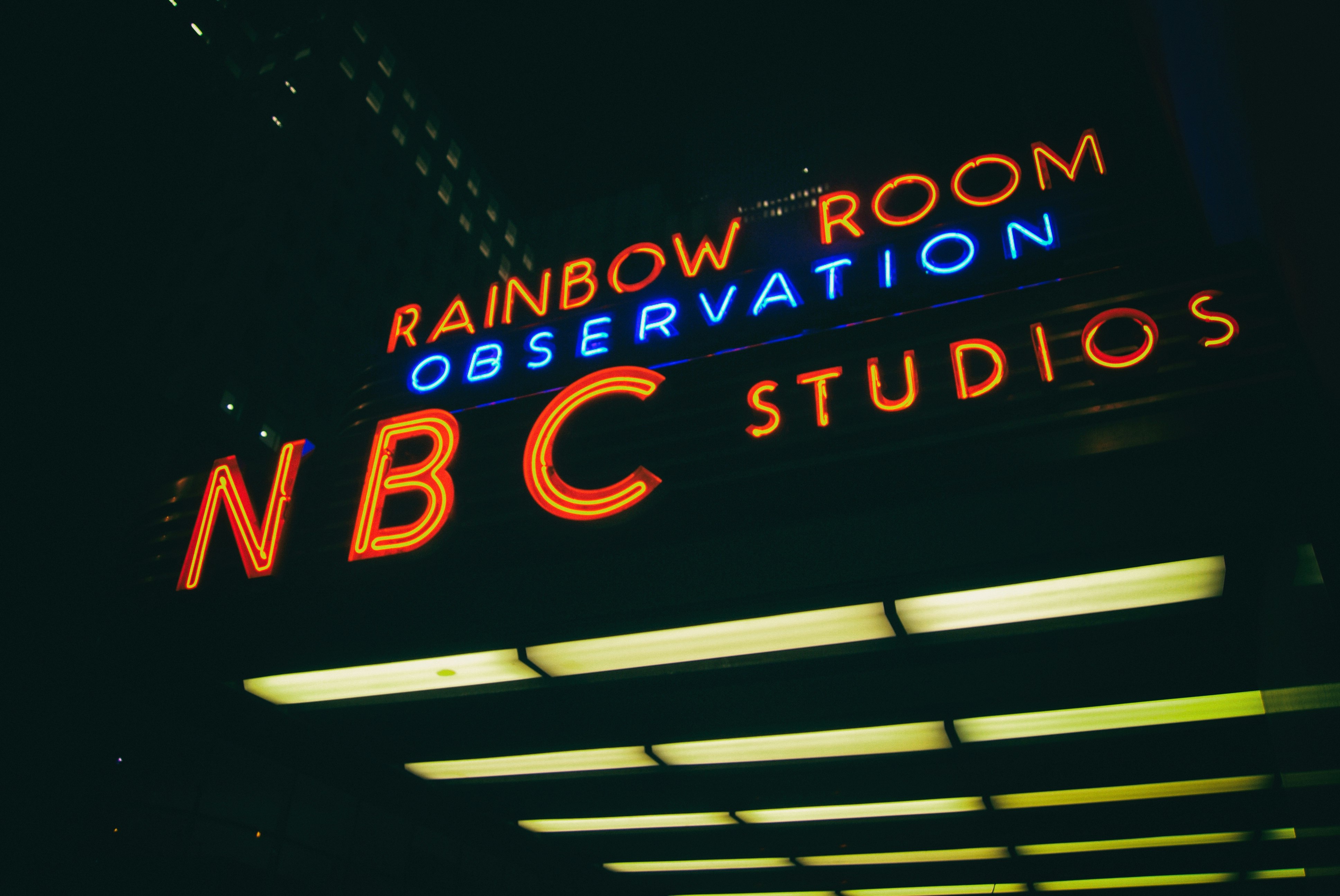 rainbow room observation NBC studios LED light turned on